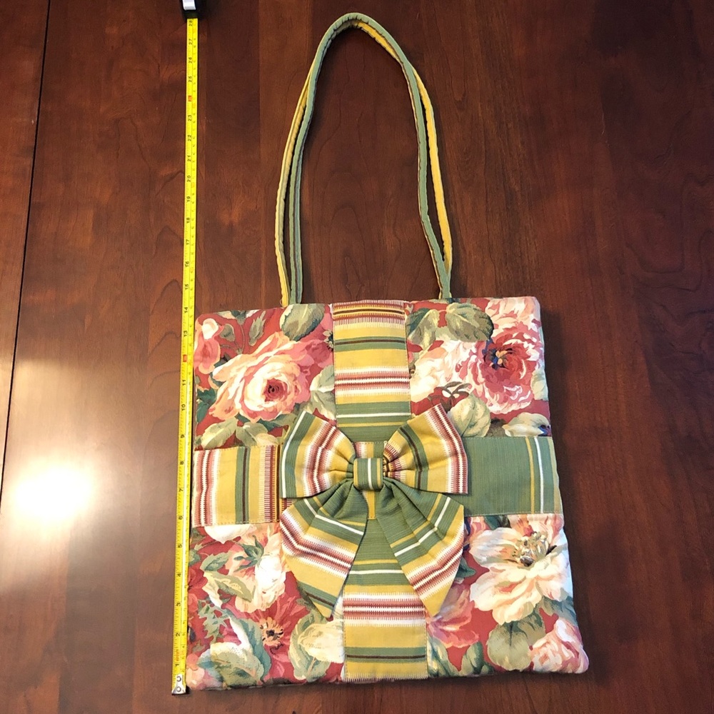 Vintage Casleigh Floral Fabric Tote Bag